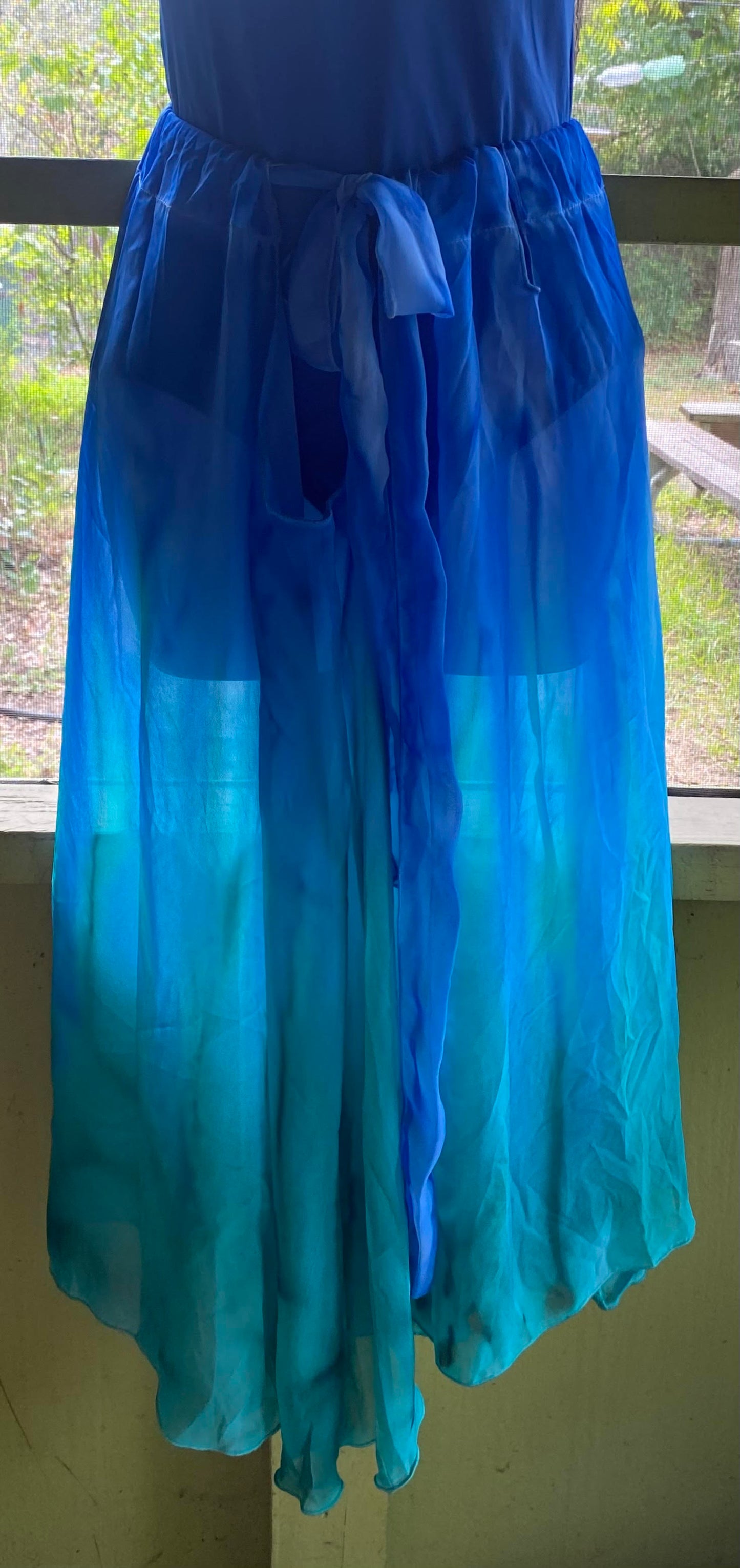 Water Color Sheer Tie Skirt #27
