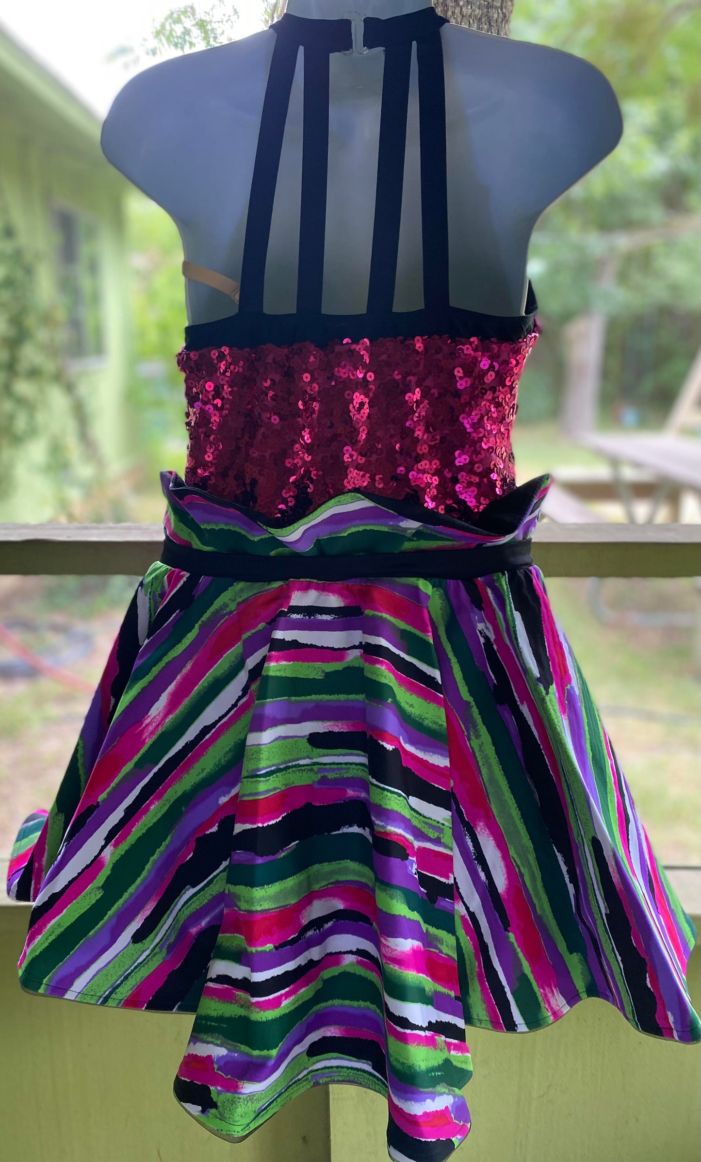 Sequins & Multicolor Skirt Dress #11