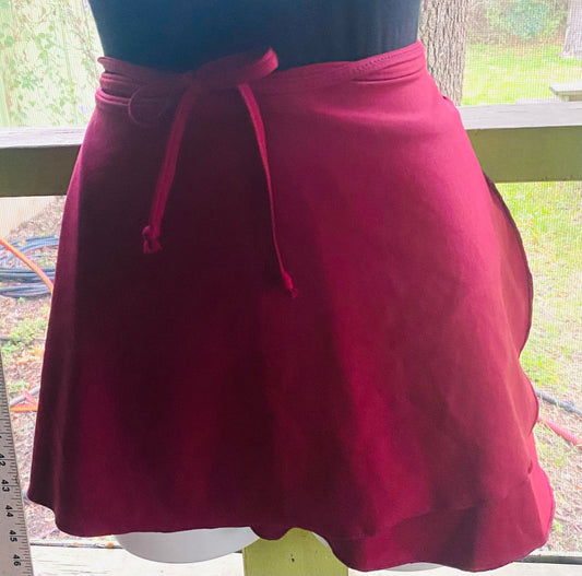 Maroon Wrap Skirt #56