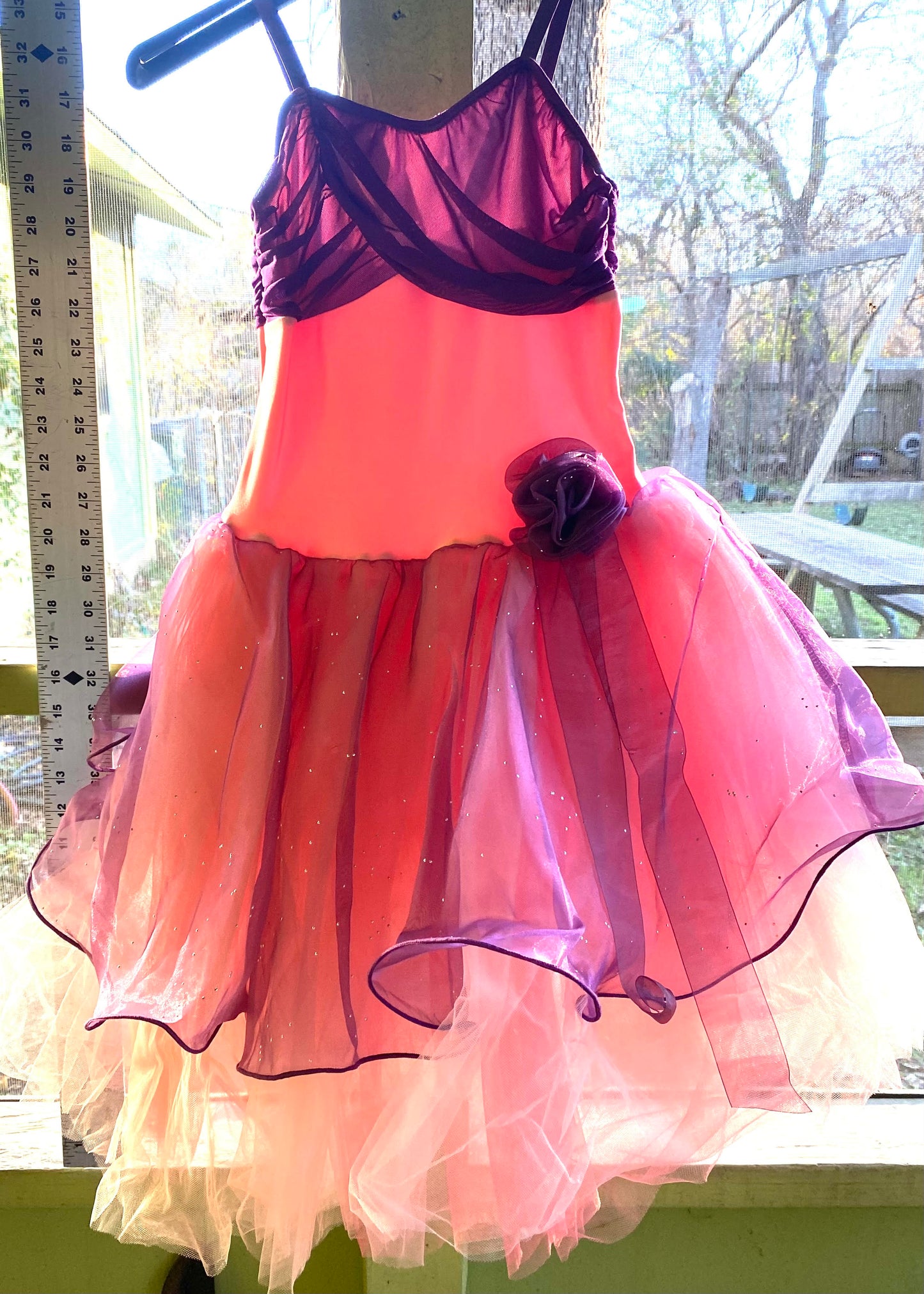 Revolution Fancy Purple & Pink Spahgetti Strap Dress  Lg Child    #89
